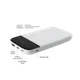 Внешний аккумулятор Bplanner Power 3 ST, soft touch, 10000 mAh, белый - фото № 5