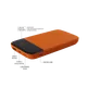 Внешний аккумулятор Bplanner Power 3 ST, soft touch, 10000 mAh, оранжевый - фото № 5