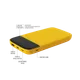 Внешний аккумулятор Bplanner Power 3 ST, soft touch, 10000 mAh, желтый - фото № 5