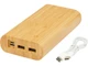 Внешний аккумулятор из бамбука Tulda, 20000 mAh, бежевый - фото № 5