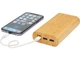 Внешний аккумулятор из бамбука Tulda, 20000 mAh, бежевый - фото № 6