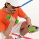 Внешний аккумулятор Largo PD 5000mAh с функцией беспроводной зарядки 15W, салатовый - фото № 12