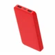 Внешний аккумулятор Polus, 10000 mAh, soft touch, ярко-красный - фото № 3