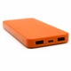 Внешний аккумулятор Polus на 10000 mAh, soft touch, оранжевый - фото № 4