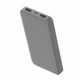 Внешний аккумулятор Polus на 10000 mAh, soft touch, серый - фото № 3