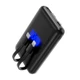 Внешний аккумулятор с подсветкой Eron, 5000 mAh, черный / синий - фото № 1