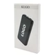 Внешний аккумулятор с подсветкой гравировки Kugo, 10000 mAh, черный - фото № 6
