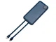 Внешний аккумулятор со встроенными кабелями Evolt «Фрэйм», 10000 mAh, синий - фото № 4