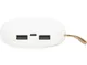 Внешний аккумулятор в форме камня Stone, 10400 mAh, белый - фото № 6