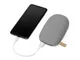Внешний аккумулятор в форме камня Stone, 10400 mAh, серый - фото № 2