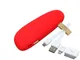 Внешний аккумулятор в форме камня Stone, 2600 mAh, красный - фото № 3