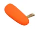 Внешний аккумулятор в форме камня Stone, 2600 mAh, оранжевый - фото № 2