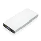 Внешний аккумулятор алюминиевый с быстрой зарядкой XD Collection, 10 000 mAh, серебристый - фото № 1