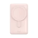 Внешний аккумулятор беспроводной магнитный Baseus Magnetic Bracket, 10000 mAh, розовый - фото № 1