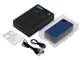 Внешний аккумулятор c быстрой зарядкой Evolt Mild Pro на 20 000 mAh, soft-touch, синий - фото № 8