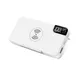 Внешний аккумулятор с беспроводной зарядкой GPro QI 10000 mAh, белый - фото № 1