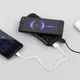 Внешний аккумулятор с подсветкой логотипа и присосками Sticky Soft touch, 10000 mAh, черный - фото № 2