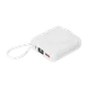 Внешний аккумулятор с подсветкой Ritter PD 10000 mAh с функцией беспроводной зарядки 15W, белый - фото № 1