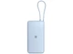Внешний аккумулятор со встроенным кабелем Xiaomi 67W Power Bank Integrated Cable, 20000 mAh, голубой - фото № 3