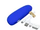 Внешний аккумулятор в форме камня Stone, 2600 mAh, синий - фото № 3