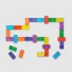 Игра настольная Acrylic Games «Домино», разноцветная - фото № 2
