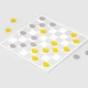 Игра настольная Acrylic Games «Шашки», желтая / серебристая - фото № 3