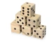 Игра в кости деревянная XL Dice, бежевая / черная - фото № 1