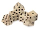Игра в кости деревянная XL Dice, бежевая / черная - фото № 2