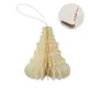 Игрушка елочная Christmas Paper Tree Hanger, бежевая - фото № 1