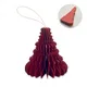 Игрушка елочная Christmas Paper Tree Hanger, темно-красная - фото № 1