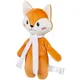 Игрушка мягкая Beastie Toys, лисенок с белым шарфом, оранжевая / белая - фото № 2
