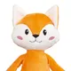 Игрушка мягкая Beastie Toys, лисенок с белым шарфом, оранжевая / белая - фото № 3