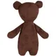 Игрушка мягкая Beastie Toys «Мишка с шарфом», коричневая / белая - фото № 4