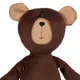Игрушка мягкая Beastie Toys «Мишка с шарфом», коричневая / белая - фото № 5