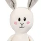 Игрушка мягкая Beastie Toys «Заяц с шарфом», белая - фото № 5