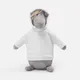 Игрушка мягкая HoodieHorse, серая - фото № 3