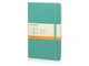 Записная книжка в линейку на резинке Moleskine Classic А5, бирюзовая - фото № 1