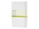 Записная книжка нелинованная на резинке Moleskine Classic А5, белая - фото № 1