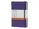 Записная книжка в линейку на резинке Moleskine Classic А6, фиолетовая - фото № 1