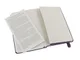 Записная книжка в линейку на резинке Moleskine Classic А6, фиолетовая - фото № 4