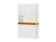 Записная книжка в линейку на резинке Moleskine Classic А5, белая - фото № 1