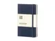 Записная книжка в линейку на резинке Moleskine Classic А5, синяя - фото № 1