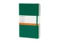 Записная книжка в линейку на резинке Moleskine Classic А5, зеленая - фото № 1