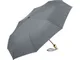 Зонт складной полуавтомат из бамбука Fare ÖkoBrella, серый - фото № 1