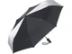 Зонт складной полуавтомат со светоотражающими клиньями Fare ColorReflex, черный - фото № 1