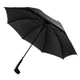 Зонт-трость полуавтомат с ручкой-держателем Liverpool, черный - фото № 4