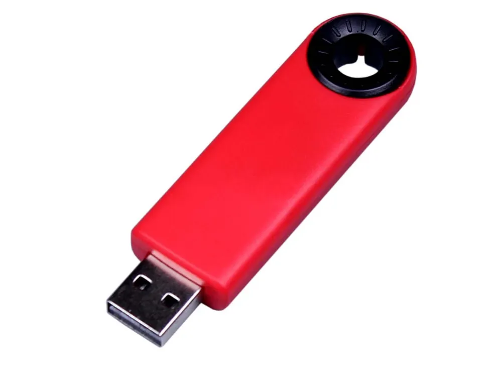 Флешка USB 3.0 на 128 Гб Промо, выдвижной механизм, красная/ черная ...
