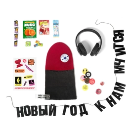 Адвент-набор Boombox Box, 6 вложений, красный / черный / оранжевый
