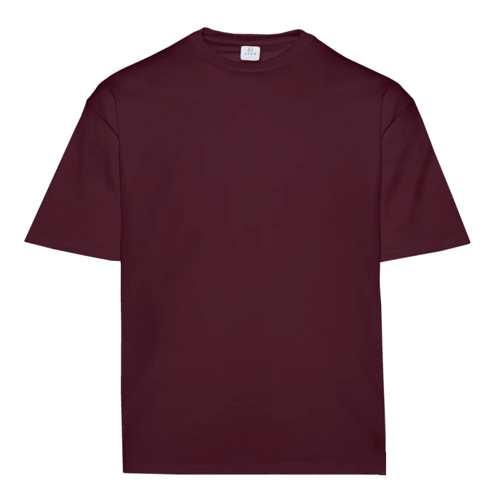 Футболка унисекс оверсайз Stan, 260 гр/м2, бордовая