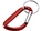 Карабин с брелоком, красный